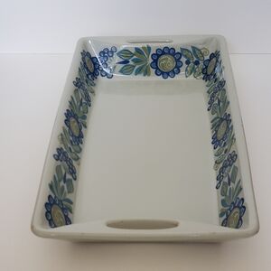 Figgjo Flint Turi Gramstad Oliver Viking Pattern Handled Baking Serving Dish EUC
